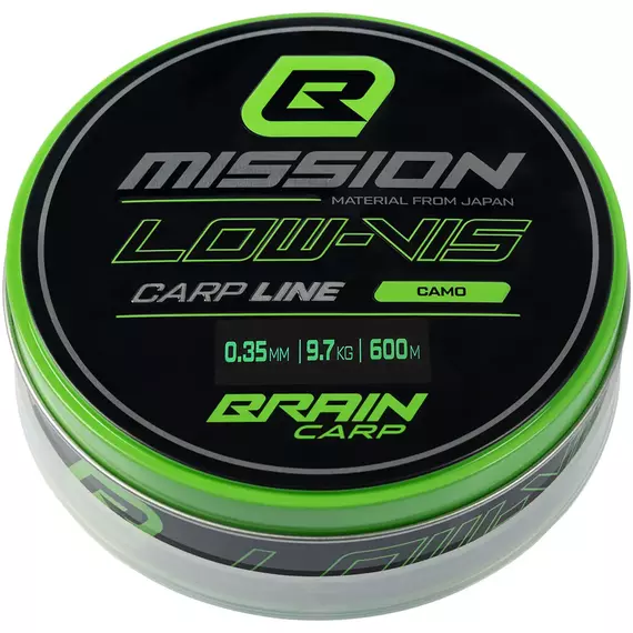 Волосінь Brain Mission Carp Line (Camo) 600m 0.35mm 9.7kg, фото , изображение 2